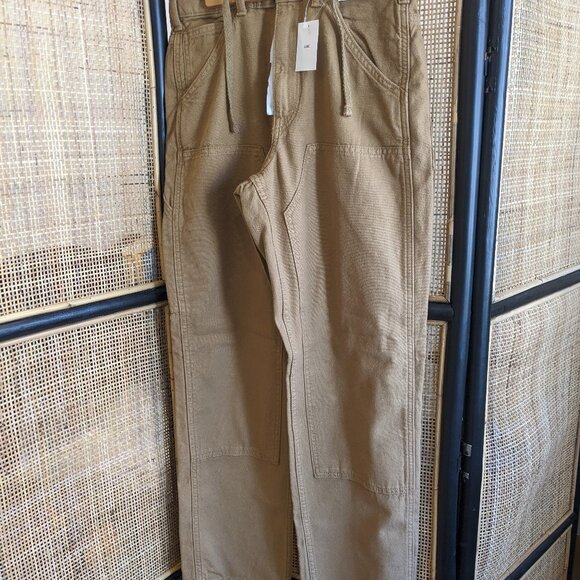 Uniqlo Utility Work Pants, burnt yellow khaki, XS, NWT - Picture 2 of 7